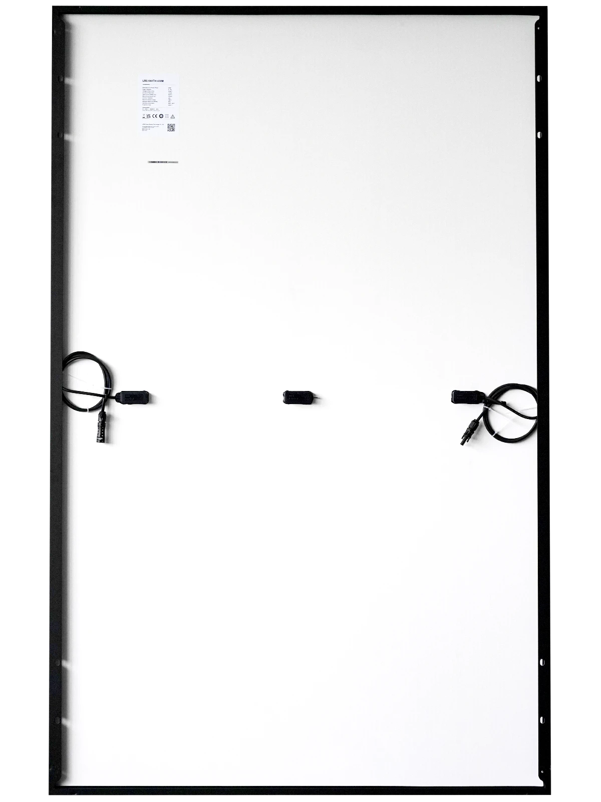 Panneaux solaires IBC à cadre noir pour toiture résidentielle
