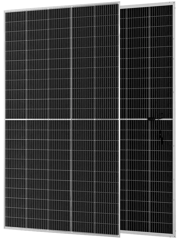 Panneau solaire HJT 690W-710W verre-verre bifacial à cadre argenté