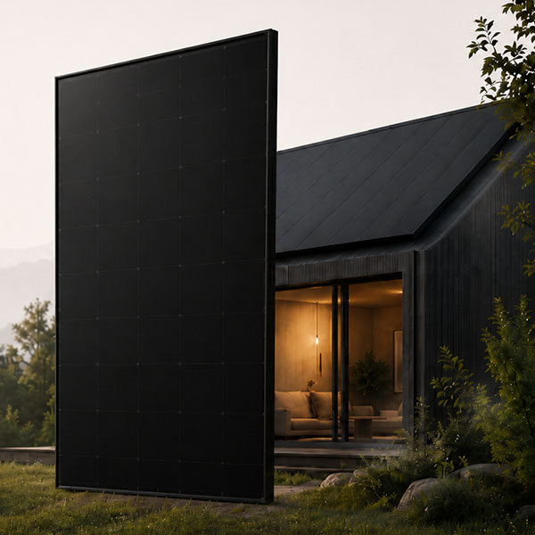 Détail panneau solaire IBC full black