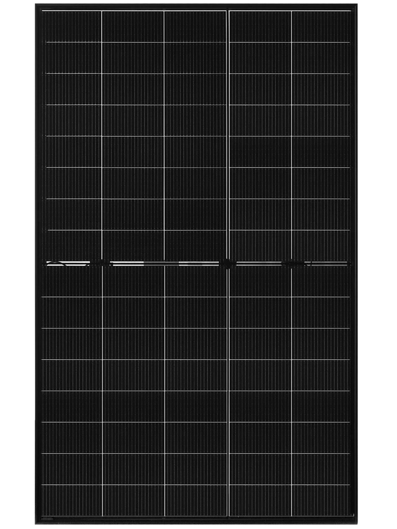 Module-photovoltaique-HJT-420W-430W-Full-Black-verre-verre-bifacial-transparent